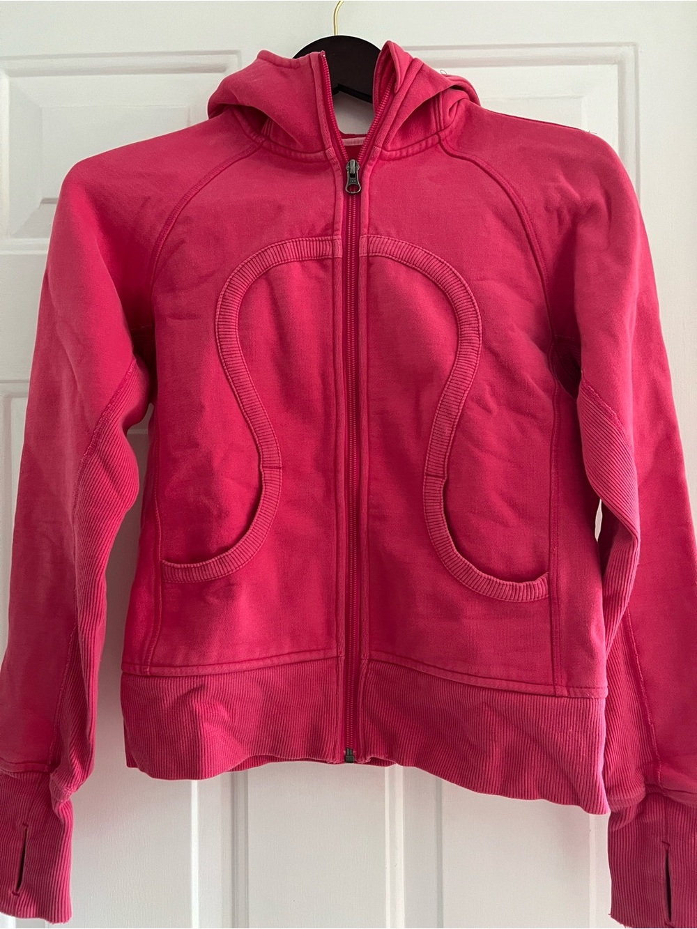 lululemon athletica Pink Zip-Up Hooded Sweatshirt